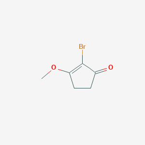molecular formula C6H7BrO2 B1278939 2-Bromo-3-methoxycyclopent-2-en-1-one CAS No. 14203-25-9