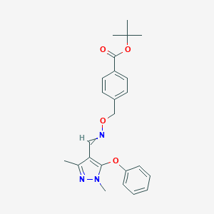 molecular formula C₂₄H₂₇N₃O₄ B127894 Fenpyroximate CAS No. 111812-58-9