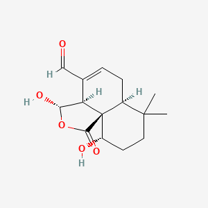 molecular formula C15H20O5 B12789432 Mniopetal F CAS No. 158761-03-6