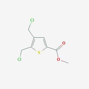 molecular formula C8H8Cl2O2S B1278945 Methyl 4,5-bis(chloromethyl)thiophene-2-carboxylate CAS No. 7353-89-1
