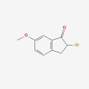 molecular formula C10H9BrO2 B1278946 2-Bromo-6-methoxy-1-indanone CAS No. 62015-79-6