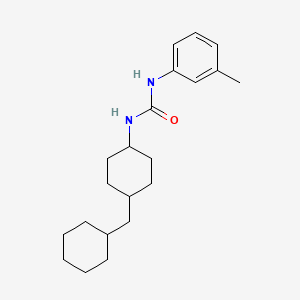 molecular formula C21H32N2O B12789591 1-(4-Cyclohexylmethylcyclohexyl)-3-(m-tolyl)urea CAS No. 102433-10-3