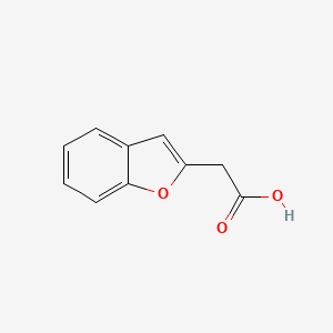 molecular formula C10H8O3 B1278960 2-(Benzofuran-2-YL)acetic acid CAS No. 62119-70-4