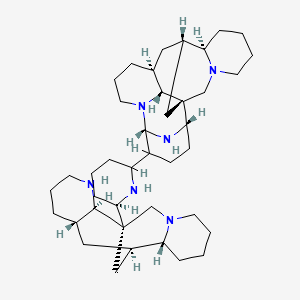 molecular formula C40H66N6 B12789604 Panamine, 21-ormosanin-20-yl- CAS No. 14350-67-5