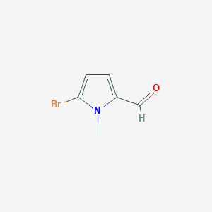 molecular formula C6H6BrNO B1278962 5-Bromo-1-methyl-1H-pyrrole-2-carbaldehyde CAS No. 204317-03-3