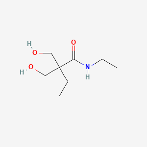 molecular formula C8H17NO3 B12789626 n-Ethyl-2,2-bis(hydroxymethyl)butanamide CAS No. 6970-66-7
