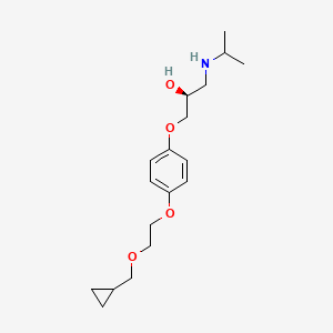 molecular formula C18H29NO4 B12789629 Cicloprolol, (S)- CAS No. 118107-94-1