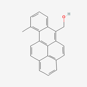 molecular formula C22H16O B12789634 Benzo(a)pyrene-6-methanol, 10-methyl- CAS No. 87237-62-5