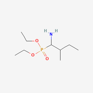 molecular formula C9H22NO3P B12789641 Diethyl 1-amino-2-methylbutylphosphonate CAS No. 20459-52-3