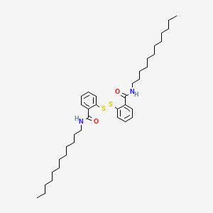 molecular formula C38H60N2O2S2 B12789665 2,2'-Dithiobis(N-dodecylbenzamide) CAS No. 78010-07-8