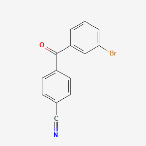 molecular formula C14H8BrNO B1278981 3-Bromo-4'-cyanobenzophenone CAS No. 243137-97-5
