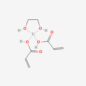 molecular formula C8H14O6Ti B12789812 Bis(acrylato-O)(ethane-1,2-diolato(2-)-O,O')titanium CAS No. 63735-07-9