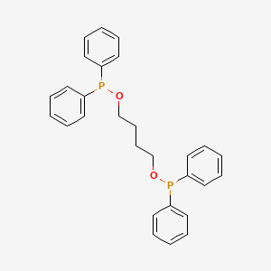 molecular formula C28H28O2P2 B12789856 Phosphinous acid, diphenyl-, 1,4-butanediyl ester CAS No. 10274-30-3