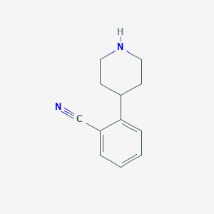 molecular formula C12H14N2 B1278990 2-(Piperidin-4-YL)benzonitrile CAS No. 304462-63-3