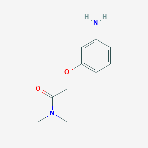 molecular formula C10H14N2O2 B1278991 2-(3-aminophenoxy)-N,N-dimethylacetamide CAS No. 184944-88-5