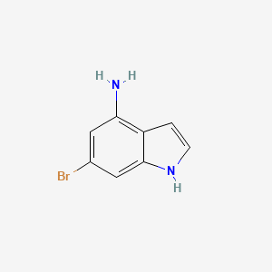 molecular formula C8H7BrN2 B1278995 6-bromo-1H-indol-4-amine CAS No. 350800-81-6