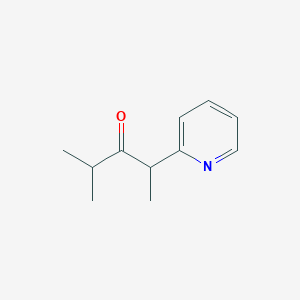 molecular formula C11H15NO B12789959 2-Methyl-4-(pyridin-2-yl)pentan-3-one CAS No. 6311-87-1