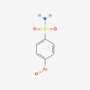 molecular formula C6H6AsNO3S B12789977 p-Arsenosobenzenesulfonamide CAS No. 5440-05-1