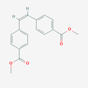 molecular formula C18H16O4 B127900 Dimethyl cis-stilbene-4,4'-dicarboxylate CAS No. 143130-82-9