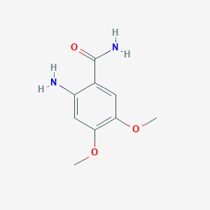 molecular formula C9H12N2O3 B1279002 2-氨基-4,5-二甲氧基苯甲酰胺 CAS No. 5004-88-6