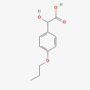 molecular formula C11H14O4 B1279003 2-羟基-2-(4-丙氧基苯基)乙酸 CAS No. 79694-16-9