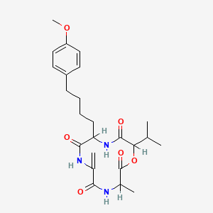 molecular formula C24H33N3O6 B12790050 Ampha-AM toxin I CAS No. 87105-10-0
