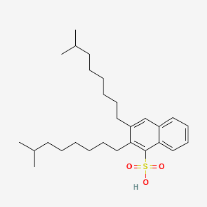 molecular formula C28H44O3S B12790098 Naphthalenesulfonic acid, diisononyl- CAS No. 63512-65-2