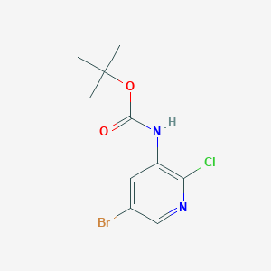 molecular formula C10H12BrClN2O2 B1279015 tert-Butyl (5-bromo-2-chloropyridin-3-yl)carbamate CAS No. 193888-15-2