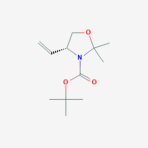 molecular formula C12H21NO3 B1279021 (R)-N-Boc-2,2-dimethyl-4-vinyloxazolidine CAS No. 115378-31-9