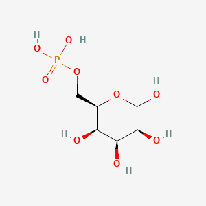 molecular formula C6H13O9P B12790230 [(2R,3R,4S,5S)-3,4,5,6-tetrahydroxyoxan-2-yl]methoxyphosphonic acid 