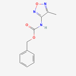 molecular formula C11H11N3O3 B12790241 Benzyl 4-methyl-1,2,5-oxadiazol-3-ylcarbamate CAS No. 32551-40-9