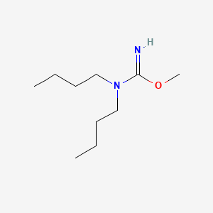 molecular formula C10H22N2O B12790247 Methyl N,N-dibutylimidocarbamate CAS No. 13194-58-6