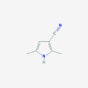 molecular formula C7H8N2 B1279026 2,5-二甲基-1H-吡咯-3-碳腈 CAS No. 26187-29-1
