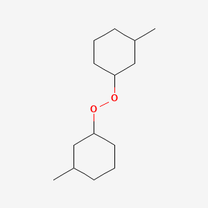 molecular formula C14H26O2 B12790289 bis(3-Methylcyclohexyl) peroxide CAS No. 66903-23-9