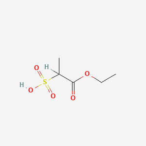 molecular formula C5H10O5S B12790291 1-Ethoxy-1-oxo-2-propanesulfonic acid CAS No. 20449-08-5