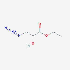 molecular formula C5H9N3O3 B1279030 乙酸乙酯3-叠氮基-2-羟基丙酸 CAS No. 144888-69-7