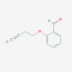 molecular formula C11H10O2 B1279032 2-(But-3-yn-1-yloxy)benzaldehyde CAS No. 390410-52-3