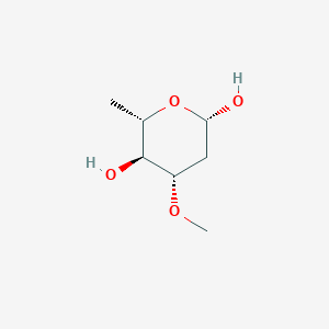 molecular formula C7H14O4 B12790343 beta-L-Oleandropyranose CAS No. 87037-60-3