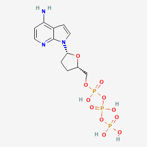 molecular formula C12H18N3O11P3 B12790348 1,7-Dideaza ddATP CAS No. 132062-42-1