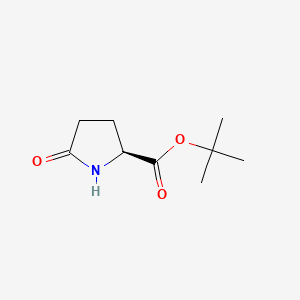 molecular formula C9H15NO3 B1279035 叔丁基 5-氧代-L-脯氨酸酯 CAS No. 35418-16-7