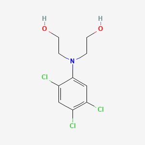 molecular formula C10H12Cl3NO2 B12790382 Ethanol, 2,2'-((2,4,5-trichlorophenyl)imino)bis- CAS No. 7145-83-7