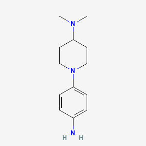 molecular formula C13H21N3 B1279039 1-(4-aminophenyl)-N,N-dimethylpiperidin-4-amine CAS No. 211247-62-0