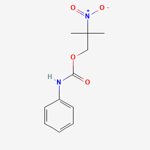 molecular formula C11H14N2O4 B12790440 2-Methyl-2-nitropropyl phenylcarbamate CAS No. 6328-95-6