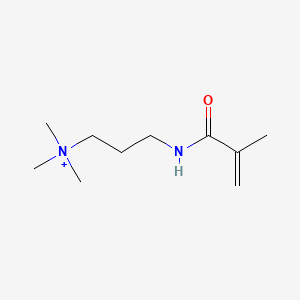 molecular formula C10H21N2O+ B12790469 N,N,N-Trimethyl-3-((2-methylacryloyl)amino)propan-1-aminium CAS No. 51441-64-6
