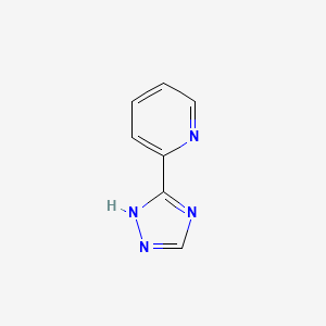 molecular formula C7H6N4 B1279047 2-(1H-1,2,4-三唑-3-基)吡啶 CAS No. 23195-62-2