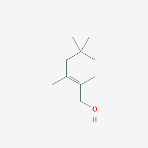 molecular formula C10H18O B1279048 1-Cyclohexene-1-methanol, 2,4,4-trimethyl- CAS No. 103985-40-6