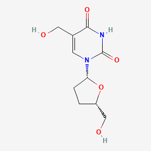 molecular formula C10H14N2O5 B12790484 2',3'-Dideoxy-5-hydroxymethyluridine CAS No. 132820-97-4