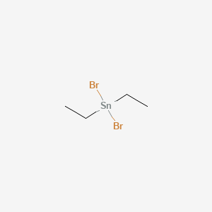 molecular formula C4H10Br2Sn B12790515 Stannane, dibromodiethyl- CAS No. 1655-81-8