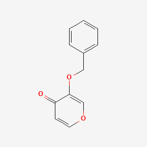 molecular formula C12H10O3 B1279054 3-(苄氧基)-4H-吡喃-4-酮 CAS No. 61049-67-0