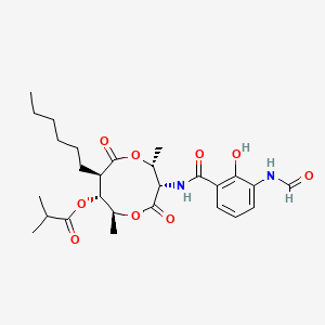 molecular formula C27H38N2O9 B12790554 Antimycin A2a CAS No. 28068-15-7
